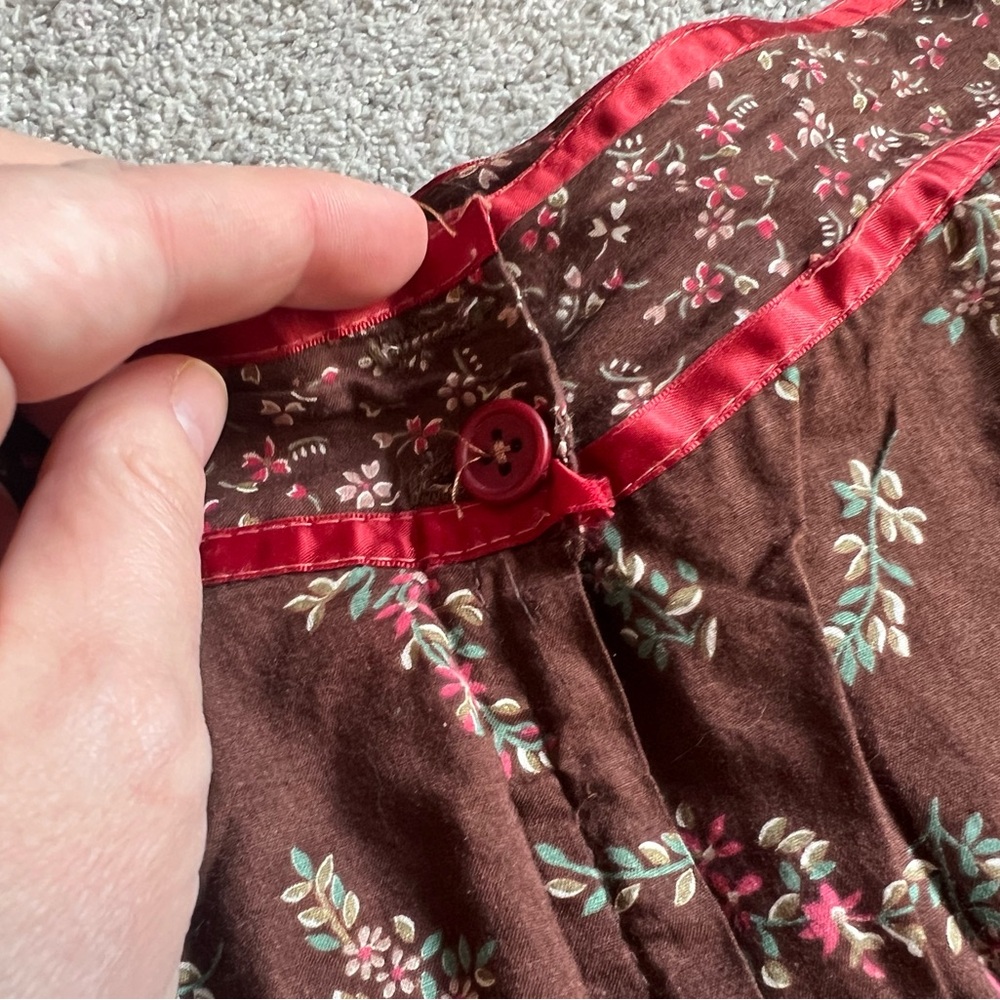 Vintage Gunne Sax Size 9 Floral Calico Prairie Set Blouse Skirt Cottagecore 70’s - Picture 10 of 11